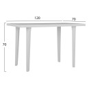 ΤΡΑΠΕΖΙ ΠΛΑΣΤΙΚΟ 70X120X70εκ. ΛΕΥΚΟ 303002034
