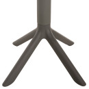 ΤΡΑΠΕΖΙ ΠΟΛΥΠΡΟΠΥΛΕΝΙΟΥ ΣΤΡΟΓΓΥΛΟ TERRIN HM6124.15 OLIVE GREEN Φ60x75Υεκ.