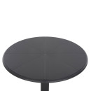 ΤΡΑΠΕΖΙ ΠΟΛΥΠΡΟΠΥΛΕΝΙΟΥ ΣΤΡΟΓΓΥΛΟ TERRIN HM6124.20 ΓΚΡΙ Φ61x77Υεκ.