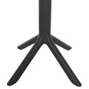 ΤΡΑΠΕΖΙ ΠΟΛΥΠΡΟΠΥΛΕΝΙΟΥ ΣΤΡΟΓΓΥΛΟ TERRIN HM6124.20 ΓΚΡΙ Φ61x77Υεκ.