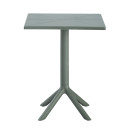 ΤΡΑΠΕΖΙ ΠΟΛΥΠΡΟΠΥΛΕΝΙΟΥ ΤΕΤΡΑΓΩΝΟ TERRIN HM6125.15 DARK OLIVE 60x60x75Υεκ.