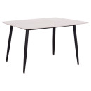 ΤΡΑΠΕΖΙ RAVEN HM18149.01 ΚΕΡΑΜΙΚΟ TOP ΜΕ ΟΨΗ ΛΕΥΚΟ ΜΑΡΜΑΡΟ 140x80x74Υεκ.