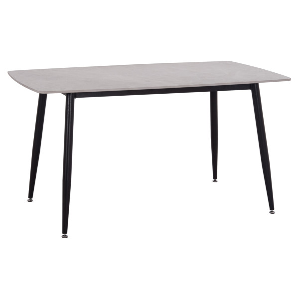 ΤΡΑΠΕΖΙ RAVEN HM18149.13 ΚΕΡΑΜΙΚΟ TOP ΜΕ ΟΨΗ ΓΚΡΙ ΜΑΡΜΑΡΟ 140x80x74Υεκ.