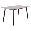 ΤΡΑΠΕΖΙ RAVEN HM18149.13 ΚΕΡΑΜΙΚΟ TOP ΜΕ ΟΨΗ ΓΚΡΙ ΜΑΡΜΑΡΟ 140x80x74Υεκ.