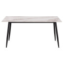 ΤΡΑΠΕΖΙ RAVEN HM18150.04 ΚΕΡΑΜΙΚΟ TOP ΜΕ ΟΨΗ ΛΕΥΚΟ/ΚΑΦΕ ΜΑΡΜΑΡΟ 160x80x74Υεκ.