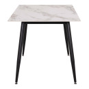 ΤΡΑΠΕΖΙ RAVEN HM18150.04 ΚΕΡΑΜΙΚΟ TOP ΜΕ ΟΨΗ ΛΕΥΚΟ/ΚΑΦΕ ΜΑΡΜΑΡΟ 160x80x74Υεκ.