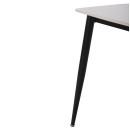 ΤΡΑΠΕΖΙ RAVEN HM9854.01 ΚΕΡΑΜΙΚΟ TOP ΜΑΤ ΛΕΥΚΟ ΜΑΡΜΑΡΟ-ΜΑΥΡΟ ΜΕΤΑΛΛΟ 120x70x73Υεκ.