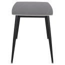 ΤΡΑΠΕΖΙ RAVEN HM9854.02 ΚΕΡΑΜΙΚΟ TOP ΜΑΥΡΟ ΜΑΡΜΑΡΟ-ΜΑΥΡΟ ΜΕΤΑΛΛΟ 120x70x73Υεκ.