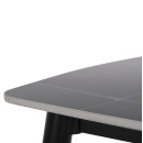 ΤΡΑΠΕΖΙ RAVEN HM9854.02 ΚΕΡΑΜΙΚΟ TOP ΜΑΥΡΟ ΜΑΡΜΑΡΟ-ΜΑΥΡΟ ΜΕΤΑΛΛΟ 120x70x73Υεκ.
