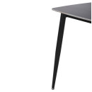 ΤΡΑΠΕΖΙ RAVEN HM9854.02 ΚΕΡΑΜΙΚΟ TOP ΜΑΥΡΟ ΜΑΡΜΑΡΟ-ΜΑΥΡΟ ΜΕΤΑΛΛΟ 120x70x73Υεκ.