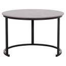 ΤΡΑΠΕΖΙ ΣΑΛΟΝΙΟΥ 2ΤΜΧ TALOS ΚΕΡΑΜΙΚΟ TOP ΜΕ ΟΨΗ ΓΚΡΙ ΜΑΡΜΑΡΟΥ HM18140.04 Φ70+Φ50