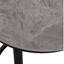 ΤΡΑΠΕΖΙ ΣΑΛΟΝΙΟΥ 2ΤΜΧ TALOS ΚΕΡΑΜΙΚΟ TOP ΜΕ ΟΨΗ ΓΚΡΙ ΜΑΡΜΑΡΟΥ HM18140.04 Φ70+Φ50