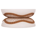 ΤΡΑΠΕΖΙ ΣΑΛΟΝΙΟΥ ANNA HM18157.02 FIBER CEMENT ΛΕΥΚΟ-ΦΥΣΙΚΟ RATTAN--Φ92x44.5Υεκ