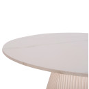 ΤΡΑΠΕΖΙ ΣΑΛΟΝΙΟΥ DUNCAN HM18022.02 ΚΕΡΑΜΙΚΟ TOP-MDF ΒΑΣΗ-ΚΡΕΜ ΛΕΥΚΟ Φ80x41Υεκ.