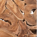 ΤΡΑΠΕΖΙ ΣΑΛΟΝΙΟΥ MOBLEY HM9352 ΑΠΟ ΜΑΣΙΦ ΞΥΛΟ ΤEAK ΦΥΣΙΚΟ Φ80x40YΕκ.