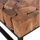 ΤΡΑΠΕΖΙ ΣΑΛΟΝΙΟΥ PIEN HM9354 ΑΠΟ ΜΑΣΙΦ ΞΥΛΟ ΤEAK ΦΥΣΙΚΟ 80X80X48Yεκ.