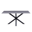 ΤΡΑΠΕΖΙ ΣΑΛΟΝΙΟΥ HM9470.05 GREY MARBLE-ΜΑΥΡΗ ΜΕΤΑΛ.ΒΑΣΗ 120x60x45,5Yεκ.
