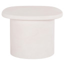 ΤΡΑΠΕΖΙ ΣΑΛΟΝΙΟΥ ΟΒΑΛ ΣΕΙΡΑ SANTORINI HM18054 MDF ΣΕ ΥΠΟΛΕΥΚΟ ΧΡΩΜΑ 54x54,5x40Υεκ