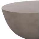 ΤΡΑΠΕΖΙ ΣΑΛΟΝΙΟΥ ΣΤΡΟΓΓΥΛΟ ALLAN HM18162.03 FIBER CEMENT ΣΕ ΓΚΡΙ--Φ92x49Υεκ.