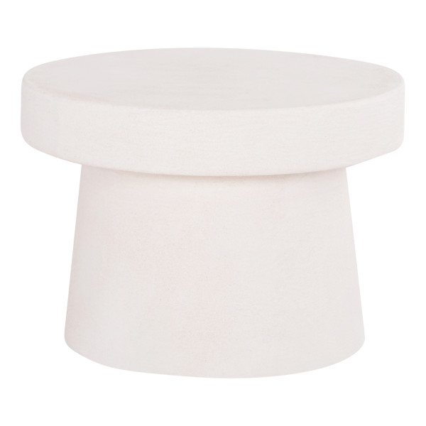 ΤΡΑΠΕΖΙ ΣΑΛΟΝΙΟΥ ΣΤΡΟΓΓΥΛΟ ΣΕΙΡΑ SANTORINI HM18051 MDF ΣΕ ΥΠΟΛΕΥΚΟ ΧΡΩΜΑ Φ60x42,5Υεκ.