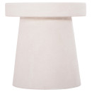 ΤΡΑΠΕΖΙ ΣΑΛΟΝΙΟΥ ΣΤΡΟΓΓΥΛΟ ΣΕΙΡΑ SANTORINI HM18052 MDF ΣΕ ΥΠΟΛΕΥΚΟ ΧΡΩΜΑ Φ48x49Υεκ.