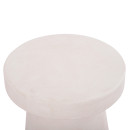 ΤΡΑΠΕΖΙ ΣΑΛΟΝΙΟΥ ΣΤΡΟΓΓΥΛΟ ΣΕΙΡΑ SANTORINI HM18052 MDF ΣΕ ΥΠΟΛΕΥΚΟ ΧΡΩΜΑ Φ48x49Υεκ.