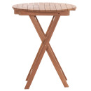 ΤΡΑΠΕΖΙ ΣΚΗΝΟΘΕΤΗ ΣΤΡΟΓΓΥΛΟ HEIDEL HM18120 ΞΥΛΟ TEAK--ΦΥΣΙΚΟ Φ60x75Υεκ.