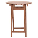 ΤΡΑΠΕΖΙ ΣΚΗΝΟΘΕΤΗ ΣΤΡΟΓΓΥΛΟ HEIDEL HM18120 ΞΥΛΟ TEAK--ΦΥΣΙΚΟ Φ60x75Υεκ.