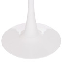 ΤΡΑΠΕΖΙ ΣΤΡΟΓΓΥΛΟ BROLIN HM18141.01 MDF TOP-ΒΑΣΗ ΜΕΤΑΛΛΙΚΗ--ΛΕΥΚΟ Φ90x73Υεκ