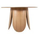 ΤΡΑΠΕΖΙ ΣΤΡΟΓΓΥΛΟ DENTY HM9612.01 MDF ΜΕ ΚΑΠΛΑΜΑ ΔΡΥΟΣ-ΧΡΩΜΑ ΔΡΥΟΣ Φ120x75Υεκ.