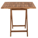 ΤΡΑΠΕΖΙ ΤΕΤΡΑΓΩΝΟ KENDALL ΠΤΥΣΣΟΜΕΝΟ HM9544 TEAK ΣΕ ΦΥΣΙΚΟ ΧΡΩΜΑ 80x80x75Yεκ.