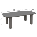 ΤΡΑΠΕΖΙ ΤΡΑΠΕΖΑΡΙΑΣ KIORA HM6597.01 ΓΚΡΙ FIBER CEMENT 200x100x75Υεκ