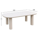 ΤΡΑΠΕΖΙ ΤΡΑΠΕΖΑΡΙΑΣ FIBER CEMENT KIORA HM6597.02 ΜΠΕΖ 200x100x75Υεκ