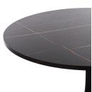 ΤΡΑΠΕΖΙ ΤΡΑΠΕΖΑΡΙΑΣ ROLLO HM9421.12 ΣΤΡΟΓΓΥΛΟ BLACK MARBLE Φ90x74Υεκ.