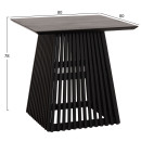 ΤΡΑΠΕΖΙ ΤΡΑΠΕΖΑΡΙΑΣ ΤΕΤΡΑΓΩΝΟ FRANTZ HM9458.02 MINDI ΞΥΛΟ ΜΑΥΡΟ 80x80x78Yεκ.