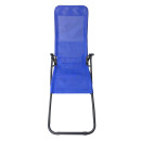 ΞΑΠΛΩΣΤΡΑ ΚΟΥΝΙΣΤΗ SWINGSAND HM6553.05 ΜΠΛΕ TEXTILENE--ΜΑΥΡΟ ΜΕΤΑΛΛΟ 143x60x94Υεκ