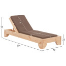 ΞΑΠΛΩΣΤΡΑ ΜΕ ΜΑΞΙΛΑΡΙ ΚΟΡΙΝΟΣ HM10775.04T ΞΥΛΟ ΠΕΥΚΟΥ--TEXTILENE ΜΟΚΑ 79x204x77Υεκ