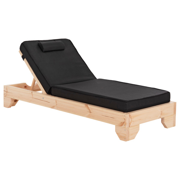 ΞΑΠΛΩΣΤΡΑ ΜΕ ΜΑΞΙΛΑΡΙ ΚΟΡΙΝΟΣ HM10777.05T ΞΥΛΟ ΠΕΥΚΟΥ--TEXTILENE ΜΑΥΡΟ 79x204x80Υεκ