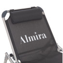 ΞΑΠΛΩΣΤΡΑ ΠΑΡΑΛΙΑΣ ΑΛΟΥΜΙΝΙΟΥ ΒΑΡ.ΤΥΠΟΥ ALMIRA HM5054.10 ΓΚΡΙ TEXTILENE 187x59x78Υεκ